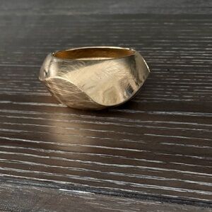 Gold Textured Bracelet